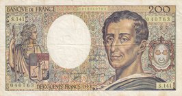 France, 200 Francs, 1992, VF (-), p155e
serial number: S.141 040763
Estimate: $ 10-20
