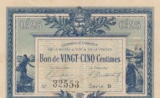 France, 25 Centimes, 1916, AUNC
serial number: B 32553, Roche Ven dee
Estimate: $ 25-50