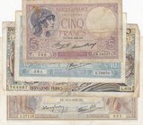 France, 4 Pieces Mixing Condition Banknotes
10 Francs, 1940, FINE/ 5 Francs, 1933, FINE/ 100 Francs, 1938, FINE/ 200 Francs, 1989, POOR
Estimate: $ ...