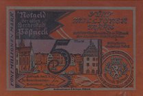 Germany, Notgeld, 5 Million Mark, 1923, UNC
LEATHER BANKNOTE
Estimate: $ 100-200