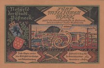 Germany, Notgeld, 5 Million Mark, 1923, UNC
LEATHER BANKNOTE
Estimate: $ 100-200