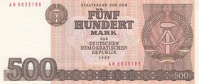 Germany- Democratic Republic, 500 Mark, 1985, UNC, p33
serial number: AH 6035186
Estimate: $ 25-50