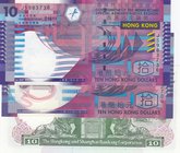 Hong Kong, 10 Dollars, 1992/ 2002/ 2012, UNC, p191b/ p400a/ p401c, (Total 3 Banknotes)
serial numbers: JS983736, QK702706 and VS646371
Estimate: $ 5...