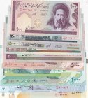 Iran, 10 Pieces UNC Banknotes
100 Rials, 1985/ 200 Rials, 2004/ 500 Rials, 2003/ 1000 Rials, 1992/ 2000 Rials, 1986-2005/ 5000 Rials /10000 Rials, 20...
