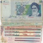 İran, 20 İran banknotes in different conditions
100 Rials (8), 1000 Rials (5), 2000 Rials (1), 10.000 Rials (3), 20.000 Rials (3). J785
Estimate: $ ...