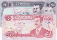 Iraq, 5 Dinar and 250 Dinar, 1992 / 1995, AUNC / UNC, p80 / p85, (Total 2 banknotes)
50 Dinar is AUNC; 250 Dinar is UNC
Estimate: $ 5-10
