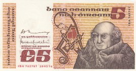 Ireland, 5 Pounds, 1976, UNC, p71b
serial number: IBA 762787, sign:Murray/Murchu, Johannes Scattus Erigena portrait
Estimate: $ 100-200