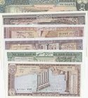 Lebanon, 6 Pieces UNC Banknotes
1 Livre, 1980/ 5 Livres, 1986/ 10 Livres, 1986/ 25 Livres, 1983/ 50 Livres, 1988/ 250 Livres, 1988
Estimate: $ 10-20