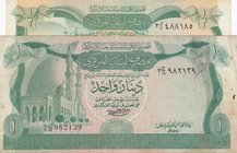 Libya, 1/2 Dinar and 1 Dinar, 1981, VF / XF, p43a / p44a, (Total 2 banknotes)
serial numbers: 488185 and 982139
Estimate: $ 15-30