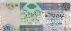Libya, 20 Dinars, 2002, AUNC, p67a
serial number: 792799
Estimate: $ 20-40