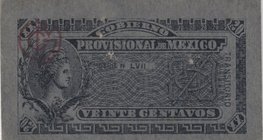 Mexico, 20 Centavos, 1914, AUNC
Crisp Banknote Gobierno
Estimate: $ 15-30
