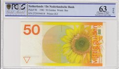 Netherlands, 50 Gulden, 1982, UNC, p96
PCGS 63 OPQ, serial number: 2729394018
Estimate: $ 75-150