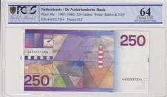 Netherlands, 250 Gulden, 1986, UNC, p98a
PCGS 64, serial number: 4455537354
Estimate: $ 250-500