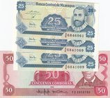 Nicaragua, 4 Pieces UNC Banknotes
25 Cordobas (x3)/ 50 Cordobas, 1985
Estimate: $ 5-15