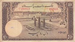 Pakistan, 10 Rupees, 1951, VF (+), p13
serial number: LY/1 280518
Estimate: $ 5-10