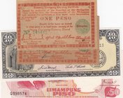 Philippines, 4 Pieces Mixing Condition Banknotes
1 Peso, 1944, AUNC/ 1 Peso, 1943, VF/ 10 Pesos, 1949, UNC/ 50 Pesos, 1969, UNC
Estimate: $ 40-60