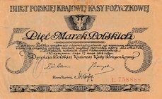 Poland, 5 Marek, 1919, XF (-), p20
serial number: L.758888
Estimate: $ 10-20