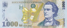 Romania, 1000 Lei, 1998, UNC, p106
serial number: 009B 0309947
Estimate: $ 5-10