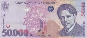 Romania, 50000 Lei, 1996, UNC, p109a
serial number: 006A 2429933, Portrait of George Enescu
Estimate: $ 20-40