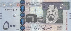 Saudi Arabia, 500 Riyals, 2007, UNC, p36a
serial number: 085/630413, Portrait of King Abdullah
Estimate: $ 200-300