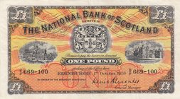 Scotland, 1 Pound, 1956, XF, p258c
serial number: B/P 669-100, The National Bank of Scotland
Estimate: $ 50-100