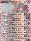Sierra Leone, 1000 Leone, 2013, UNC, p30b, (Total 11 Pieces Consecutive Banknotes)
serial numbers: EF461190-91-92-93-94-95-96-97-98-99-00
Estimate: ...