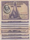 Spain, 100 Pesetas, 1928, FINE / XF, p76a, (Total 9 adet banknotes)
Estimate: $ 20-40
