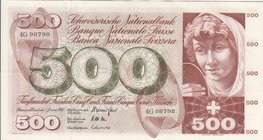 Switzerland, 500 Franken, 1967, XF, p51e
serial number: 4G 98798
Estimate: $ 500-100