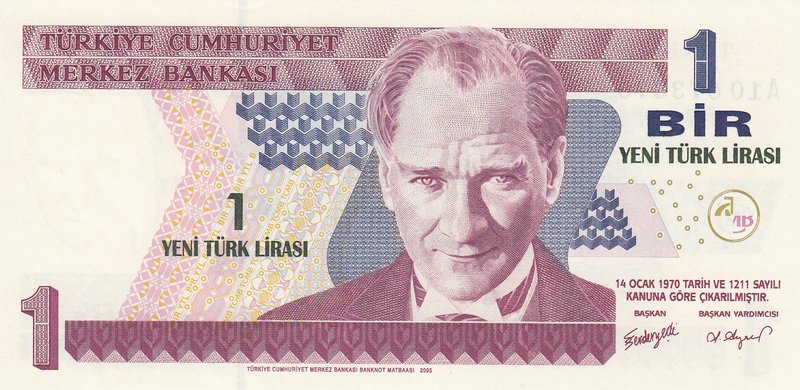 Turkey, 1 New Turkish Lira, 2005, UNC, p216, 8/1. Emission, RADAR
Serial number...