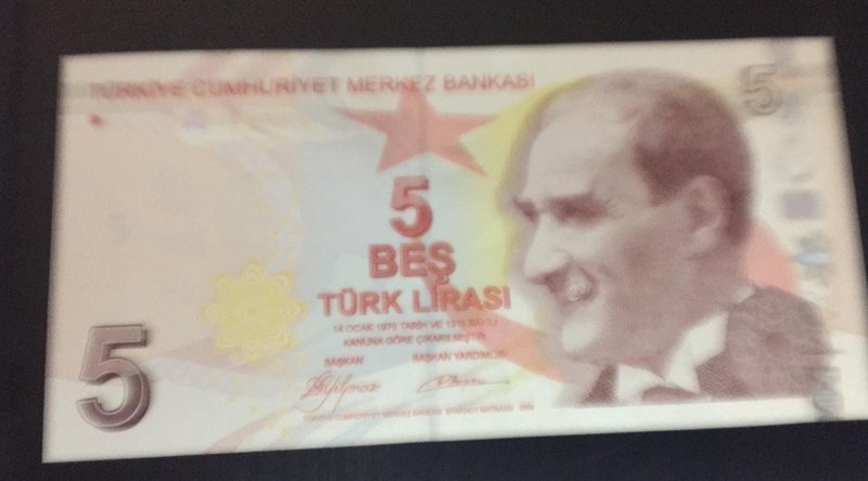 Turkey, 5 New Turkish Lira, 2009, UNC, p222a, 8/1. Emission
serial number: A 02...