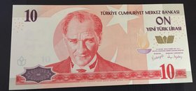 Turkey, 10 New Turkish Lira, 2005, UNC, p218, 8/1. Emission, "F90"
Serial number: F90 635311, a portrait of Turkey's founder Mustafa Kemal Ataturk
E...