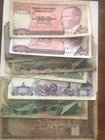 Turkey, Mix lot, Total 21 banknotes, 5., 6. and 7. Emission banknotes
from POOR to VF condition. No return.
Estimate: $ 15-30