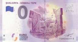 Türkiye, 0 Euro, 2019, UNC, FANTASY BANKNOTE, Şanlıurfa Göbeklitepe
"Şanlıurfa Göbeklitepe" fantasy banknot, serial number: TUAC 003113
Estimate: $ ...