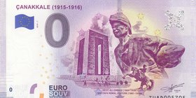 Türkiye, 0 Euro, 2019, UNC, FANTASY BANKNOTE, Çanakkale
"Çanakkale" fantasy banknot, serial number: TUAD 005705
Estimate: $ 25-50