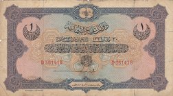 Turkey, Ottoman Empire, 1 Lira, 1915, VF (-), p69, Talat / Hüseyin Cahid
V. Mehmed Reşad period, AH: 1331, sign: Talat / Hüseyin Cahid, serial number...