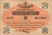 Turkey, Ottoman Empire, 20 Kurush, 1916, FINE, p88, Talat / Hüseyin Cahid
V. Mehmed Reşad period, AH: 1332, sign: Talat / Hüseyin Cahid, serial numbe...