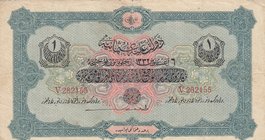 Turkey, Ottoman Empire, 1 Lİra, 1916, FINE, p90a, Talat / Hüseyin Cahid
V. Mehmed Reşad period, sign: Talat / Hüseyin Cahid, AH:1332, serial number: ...
