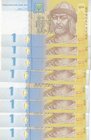 Ukraine, 1 Hryvnia, 2014, UNC, p116Ac, (Total 15 Pieces Banknotes)
Portrait of Prince Volodymyr
Estimate: $ 20-40