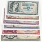 Yugoslavia, 5 Dinara, 10 Dinara, 20 Dinara, 50 Dinara and 100 Dinara, 1968/1981, UNC, (Total 6 banknotes)
Estimate: $ 10-20