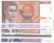 Yugoslavia, 5 Pieces UNC Banknotes
500 Dinara, 1991/ 500 Dinara, 1992/ 1000 Dinara, 1990/ 1000 Dinara, 1981/ 5000 Dinara, 1991
Estimate: $ 10-20