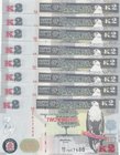 Zambia, 2 Kwacha, 2012, UNC, p49a, (Total 8 Consecutive Banknotes)
serial numbers: AA12 7617481, AA12 7617482, AA12 7617483, AA12 7617484, AA12 76174...