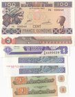 Mix Lot, 7 Pieces UNC Banknotes
Tajikistan 2 Dollars/ Guinee 100 Cents/ Nicaragua 1 Centavo/ Myanmar 1 Kyat (x3)
Estimate: $ 10-20