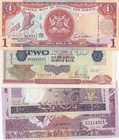 Mix Lot, 5 Pieces UNC Banknotes
Mauritanie, 100 Ouguiya, 2011/ Suriname, 100 Gulden, 1986/ Trinidad and Tobago, 1 Dollar, 2002/ Cuba, 3 Pesos, 1995/ ...