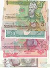 Mix Lot, 6 Pieces UNC Banknotes
Burundi, 10 Francs, 2007/ Burundi, 20 Francs, 2005/ Burundi, 50 Francs, 2007/ Turkmenistan, 1 Manat, 2014/ Turkmenist...