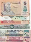 Mix Lot, 6 Pieces UNC Banknotes
Uganda, 100 Shililngs/ Somaliland, 500 Shillings, 2011/ Somaliland, 1000 Shillings, 2015/ Nigeria, 5 Naira, 2013/ Nig...