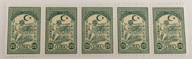 Turkey, Damga Pulu, UNC
İn 1 block of 4 stamps
Estimate: $ 5-10