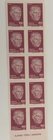 Turkey, 1985, 100 Lİra, UNC
in 1 block of 10 stamps, Atatürk portrait
Estimate: $ 5-10