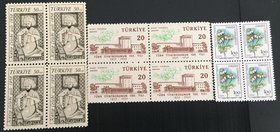 Mix Lot, Turkey in 3 block of 12, 1958/1985, UNC
3 differant block
Estimate: $ 5-10