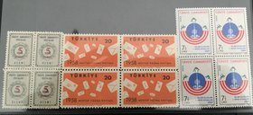 Mix Lot, Turkey in 3 block of 12, 1958/1980, UNC
3 differant block
Estimate: $ 5-10