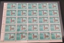 Turkey, "Birleşmiş Milletler Teşkilatı'nın kuruluşunun 15. Yılı", 1960, UNC
İn 1 block of 25 stamps
Estimate: $ 5-10